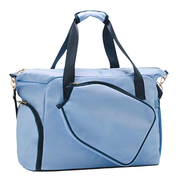 Bolsa de mano para raqueta de pickleball, ligera, con cremallera Azul cielo