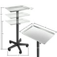 thumbnail image 6 of Set of 3 - Saloniture Aluminum Salon Instrument Tray, Heavy-Duty Metal Rolling Base, 6 of 8