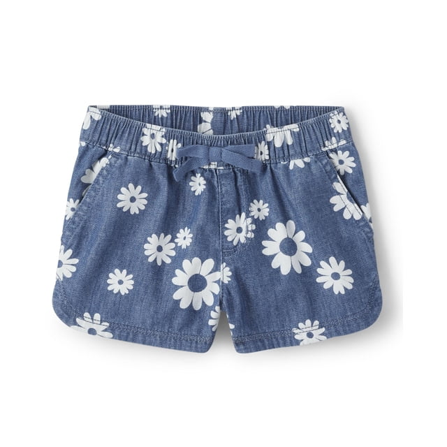 Pantalones cortos The Children's Place de mezclilla estampados para niñas pequeñas, 5T