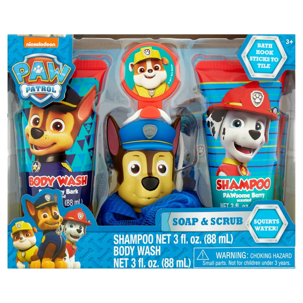 paw patrol bath activity set