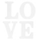 thumbnail image 1 of Romantic Wood Block Sign Wooden Love Sign Couples Engagement Party Decorative 10.00X8.00X2.00cm White 1Set, 1 of 2
