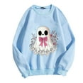 thumbnail image 3 of Hvot&aat Halloween Sweatshirts for Women Cute Ghost Reading Books Sweater Spooky Bookish Pullover Halloween Book Reader Tops, 3 of 3