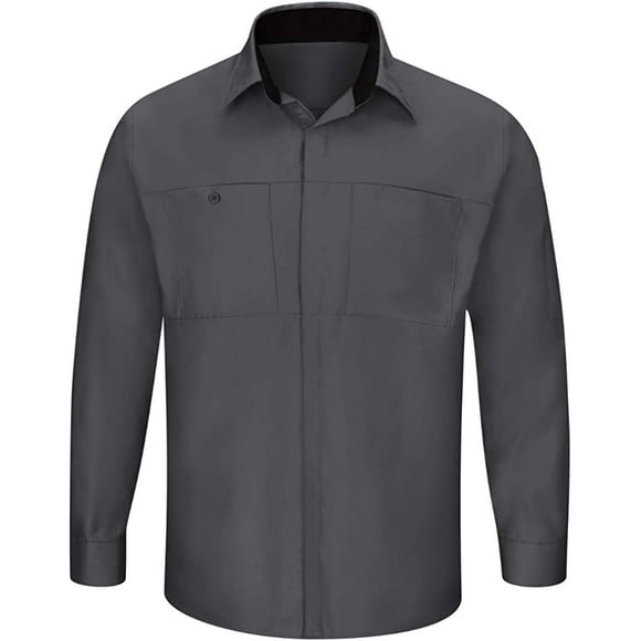 Red Kap Men's Long Sleeve Performance Plus Shop Shirt