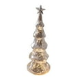 thumbnail image 2 of Figura de árbol de Navidad de cristal perfke con Luz decorativa L Plata, 2 of 9