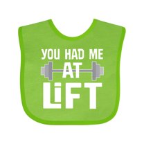 Inktastic Weightlifting You Had Me at Lift Boys or Girls Baby Bib