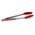 thumbnail image 1 of Kitchen Tongs, Practical Food Serving Tongs  For Baking Red,Black, 1 of 8