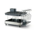 thumbnail image 5 of Joseph Joseph Excel Stainless Steel 2-Tier Dish Drying Rack with Wine Glass Holders, 5 of 5