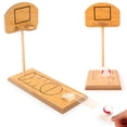 thumbnail image 3 of Mini Desktop Basketball Game Wooden Toy Throwing Skill Educational School Activity Tabletop Sports, 3 of 3
