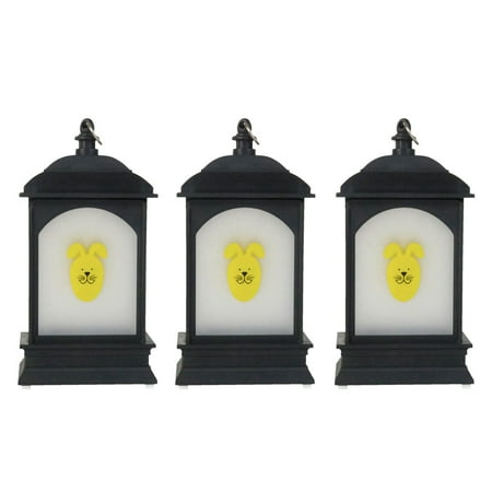 

Heat preservation 3PC-Easter Printing Decorative Rabbit Wind Lamp Long Lasting Non Heating Easter Festival Wind Lamp Glowing Pendant Ornament Decorative Lamps