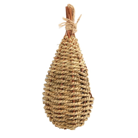 Nido de Pájaros Tejidos de Hierba, Colgantes Decorativos COModos y Transirables Casas de Pájaros para Jardín para patio