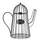 thumbnail image 2 of Cesta de café Morbido ahuecada de acero, organizador de artículos diversos en forma de tetera, decoración del hogar, 1 ud. (negro HOMEMAXS 12145651-MX, 2 of 6