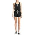thumbnail image 2 of No Boundaries Juniors’ Henley Tank Top and Shorts Set, 2-Piece, 2 of 5