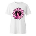 thumbnail image 4 of TSADFHJI Hauts de Noël Élégants pour Femmes Grande Taille T-Shirt Imprimé à Manches Courtes Col Rond Blouse m Blanc, 4 of 4
