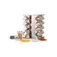 thumbnail image 1 of Set de condimentos con base giratoria, 16 frascos de vidrio de acero inoxidable, 1 of 2