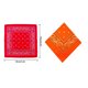 thumbnail image 5 of Yuarrent Pañuelo cuadrado para exteriores de 55cm x 55cm, diadema negra y roja de Cachemira estampada para mujeres/hombres/niños/niñas Almacenamiento y organización del hogar naranja Yuarrent HA5742-03, 5 of 6