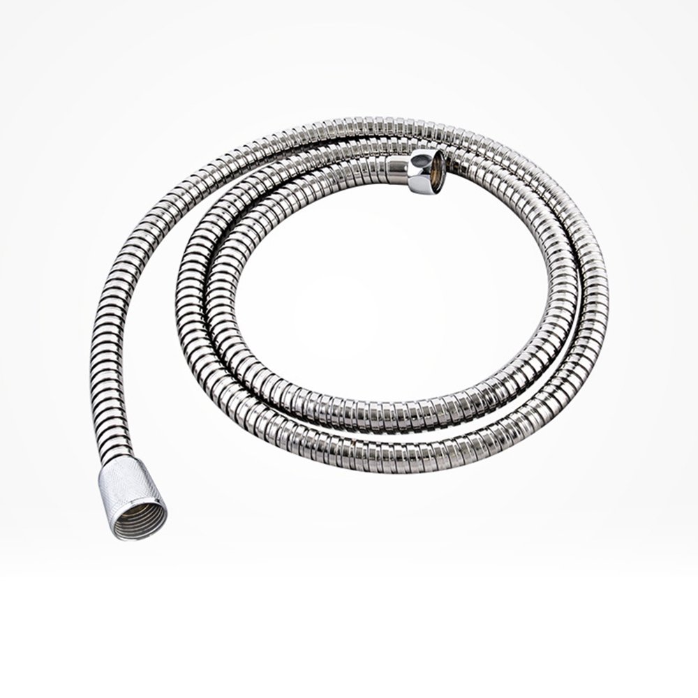 Flexible Burstproof Stainless Steel Shower Hose Telescopic Pipe for Bathroom 1.5 m large double