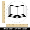 thumbnail image 2 of Open Book Reading Symbol Self-Inking Rubber Stamp Ink Stamper - Black Ink - Large 1-1/2 Inch, 2 of 7