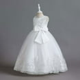 thumbnail image 4 of SUEE Flower Girls Dress for Wedding Bow-Knot Princess Long Ball Gown, 4-13 Year, 4 of 8