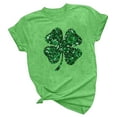 thumbnail image 5 of POTETI St. Patrick's Day Shirts for Women ,Women's Short Sleeve Crew Neck Shamrock Print Shirt Tops, 5 of 6