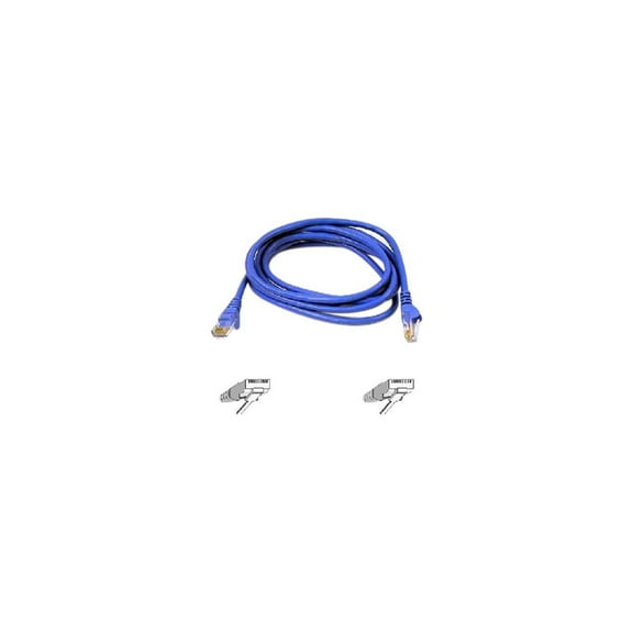 Belkin A3L980-35-BLU-S 35 ft. Cat 6 Blue Snagless Molded Network Cable