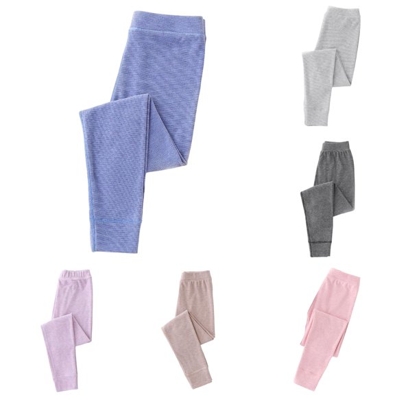 Girls' Autumn Style Leggings Pants Solid Elastic Children's Pants Baby's Winter Pants Ski Ballet Girls Champagne Leggings Loose Leggings Girls Clothes Pants 6month-9month Baby Girl Clothes