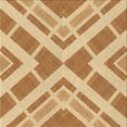thumbnail image 1 of Ahgly Company Indoor Square Patterned Macaroni and Cheese Yellow Area Rugs, 4' Square, 1 of 6