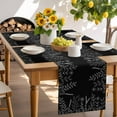 thumbnail image 6 of Placemats Set of 4, Black Floral Place Mats Flower Leaf Branch Tablemats Washable Placemat Table Decoration for Kitchen Table Dinner Party Home Decor Indoor Outdoor 13x19 Inch, 6 of 9