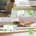 thumbnail image 2 of 2-in-1 Cheese Box Interactive Cat Toys Automatic Cat Toy, 4 Holes Mice Whack A Mole &  Moving Feather& Squeaky, Portable USB Rechargeable Electronic Kitten Toys (White), 2 of 6
