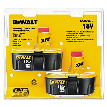 DeWalt XRP Rechargeable Battery Pack Combo, 18.0 V