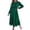 Green, variant on Wdgfv Ruffle Maxi Dress for Women, Pleated A Line Flowy, Business Casual, Holiday Modest Long Sleeve Smocked Spring