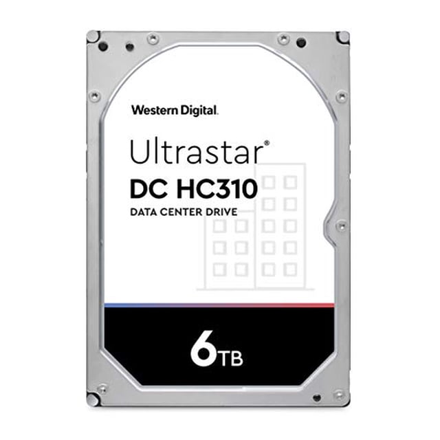 Western Digital 6TB Ultrastar DC HC310 SATA HDD - 7200 RPM Class, SATA 6 Gb/s, 256MB Cache, 3.5" - HUS726T6TALE6L4
