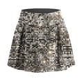 thumbnail image 5 of XIAOCHA Women's Disco Dot Athletic Skirt High Waist Split Hem Skort Stretchy Trendy Pickleball Skort, 5 of 6