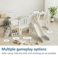 thumbnail image 5 of 11 In 1 Baby Toddler Slide For Indoor Outdoor, Toddler Playground With Basketball Hoop, Tunnel And Swing, Toddler Climber Slide Playset For 1-4 Years Old Boys Girls, 5 of 9