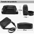thumbnail image 3 of Bandolera De Cuero De Los Hombres Crossbody Bolso De Hombro, 3 of 4