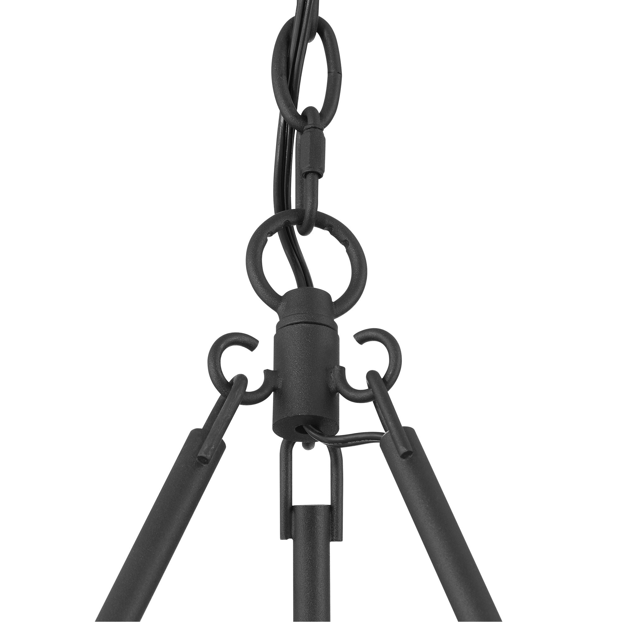 Possini Euro Design Carrine 35" Modern Pendant Chandelier Ceiling Light Fixture Dining Room Over Table Ring 12-Light LED Black Gold Finish