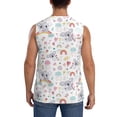 thumbnail image 4 of Lsque Cute Koala Print Men's Cotton Blend Sleeveless Muscle Shirts (S-3XL)- Moisture Wicking, Odor Protection, UPF 30+,Medium, 4 of 8