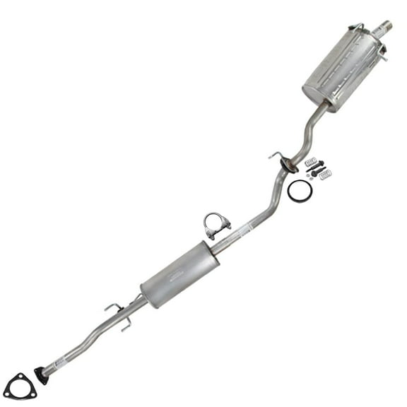 Stainless Steel Exhaust Resonator Pipe & Muffler Exhaust Kit Fits for 2010-2011 Honda CR-V 2.4L Japan Built - Direct Fit