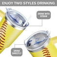 thumbnail image 5 of 40oz Softball Tumbler with Handle Softball Gifts Stuff for Women Girls Men Gift for Coach Lovers Fan Stainless Steel Cup, 5 of 6