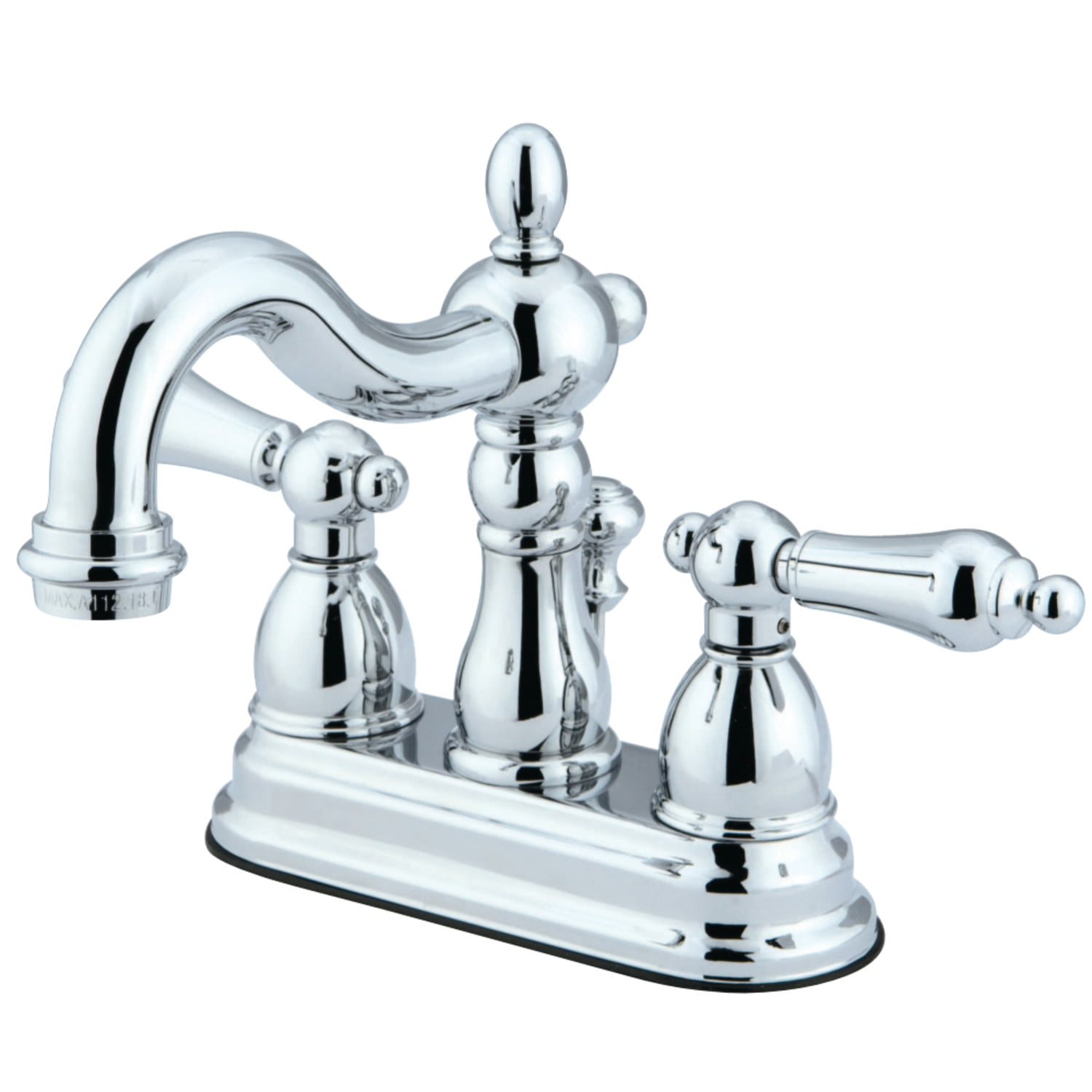 Kingston Brass KB1601AL Heritage 4 in. Centerset Bathroom Faucet, Polished Chrome