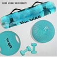 thumbnail image 5 of Yes4All Slam Ball, PVC Sand Filled Medicine Ball, 10-40lbs Weight Ball - Triangle Teal 20LBS, 5 of 8