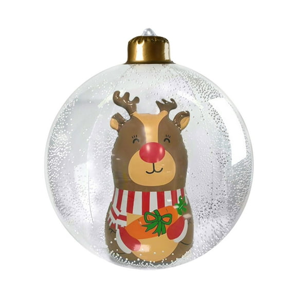 Bola de Navidad Inflable Grande Inteprter 60 cm para Decoración Festiva al Aire Libre