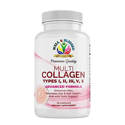 Multi Premium Collagen Pills with Vitamin C, E -Tighten Skin, Reduce Wrinkles, Strong Nails, Joints & Hair Growth- Hydrolyzed Collagen Peptides, Anti Aging Skin Care Supplements for Women -90 Capsules Multi Premium Collagen Pills with Vitamin C, E -Tighten Skin, Reduce Wrinkles, Strong Nails, Joints & Hair Growth- Hydrolyzed Collagen Peptides, Anti Aging Skin Care Supplements for Women -90 Capsules