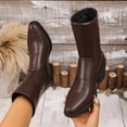 thumbnail image 2 of Taqqpue Women's Ankle Boots Plus Size Pointed Toe Back Zipper Comfortable Dress Booties for Women Size 5.5-11 Fashion Dress Shoes Fall Winter Footwear Casual Walking Daily Wear, 2 of 10