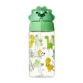 thumbnail image 2 of Parent's Choice Dino Green Tritan Plastic Sippy Water Bottle for Kids, BPA-free, 2 of 8
