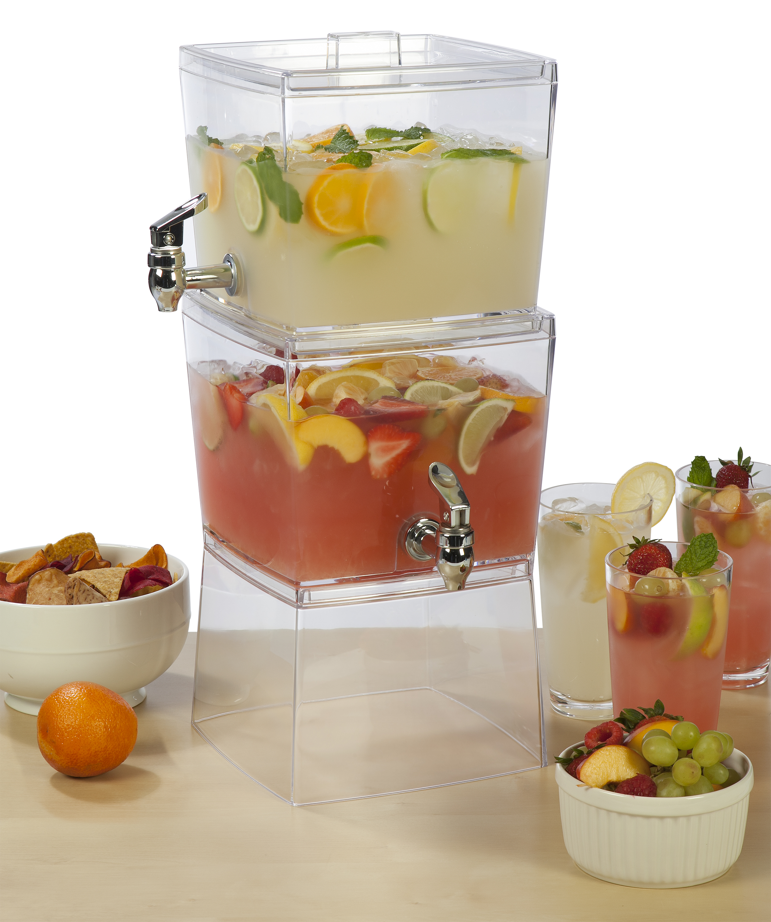 Creatively Designed Products 3 Gallon Clear  Stackable Beverage Dispenser - image 3 of 5