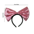thumbnail image 3 of Iumwxz Festival Gift Party Headdress Performance Supplies Princess Sequins Big Bow Hair Bands Headbands home decor christmas clearance outdoors indoor, 3 of 5