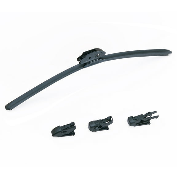 KFFKFF 28-inch Universal Rubber Wiper Blades, 71 cm, Quiet Operation, Enhanced Compatibility with 4 Varied Clips, Simplified Setup for Various Vehicles