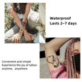 thumbnail image 2 of 1 Sheet Lotus Tattoo Sticker , Waterproof Long Lasting Temporary Tattoo, Colorful Wrist Neck Realistic Fake Tattoo, 2 of 4