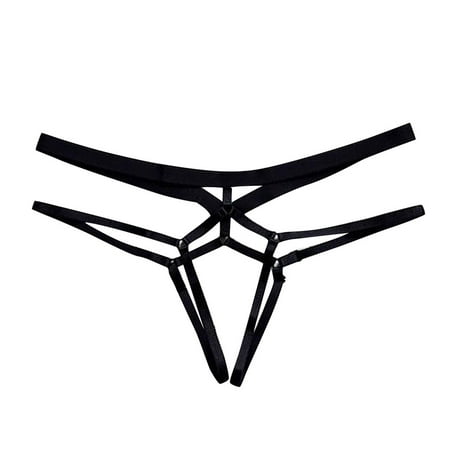 

Skpblutn Womens Underwear Comfortable Lace Elastic Lingerie Knickers Underpants High Waist Brief Panties Black