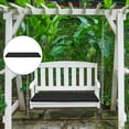 thumbnail image 3 of Water-Resistant 47 * 16.5 x 2 Inch Outdoor Bench/Settee Cushion, Patio Furniture Swing Cushion - Black, 3 of 8